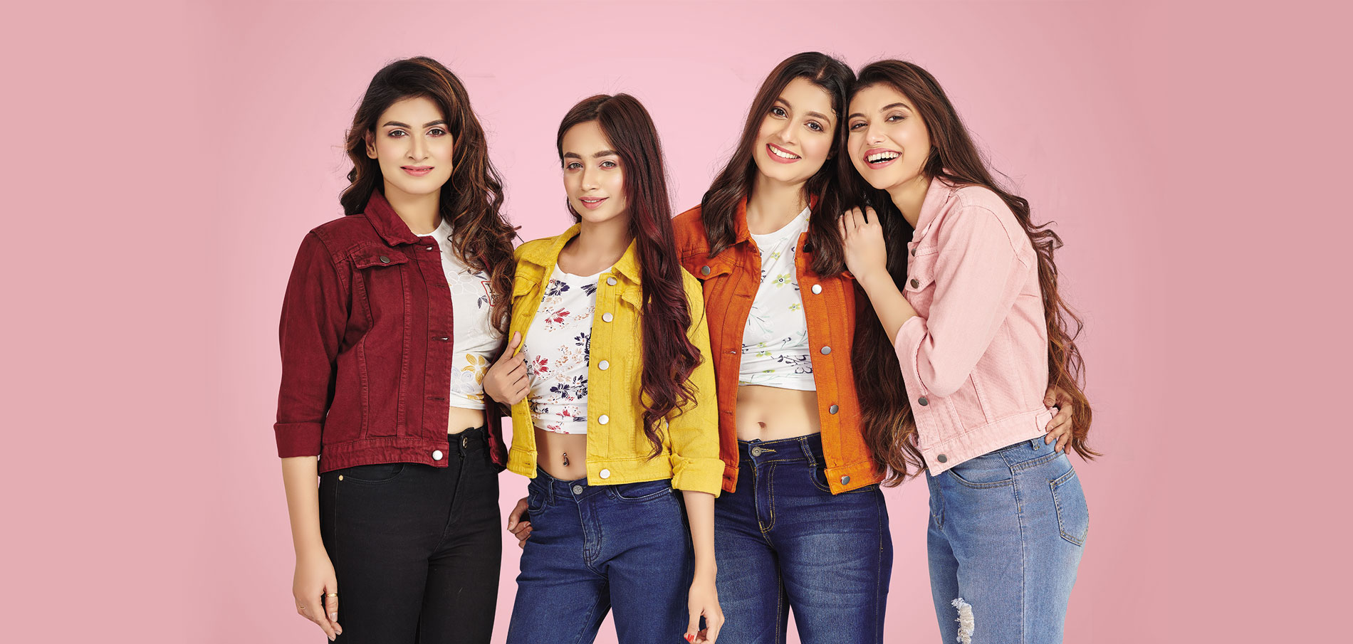 Ladies denim jacket collection