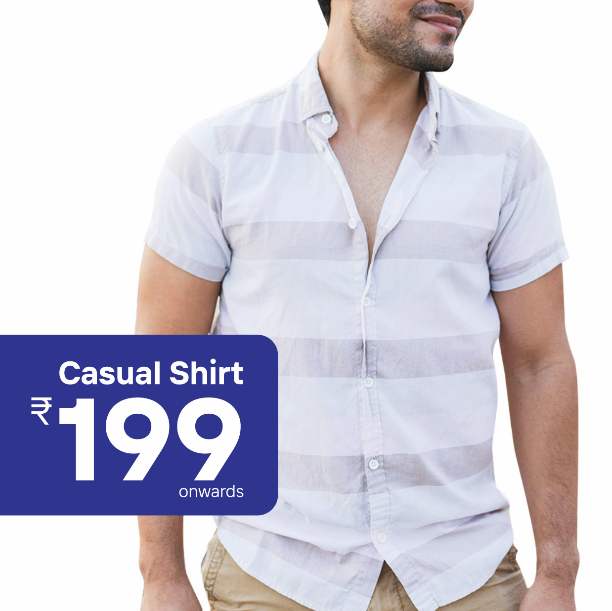 mens fashion — half-sleeve casual shirt